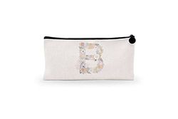 Bonamaison Digitaal bedrukt canvas etui met ritssluiting, etui met ritssluiting, pennenzak voor school, canvas voor kinderen, jongens, meisjes, 100% katoen, uniseks, 1 stuk, 21 x 12 cm