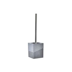 DKD Home Decor Toilet Brush, Stainless Steel Aluminium Resin, Grey, Estándar