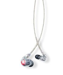 Shure SE846-CL - Auriculares Profesionales con Cuatro microtransductores de Alta definición para precisión de Frecuencias agudas y Bajos Profundos, Aislamiento de Sonido, 3.5 mm Cable, Transparente