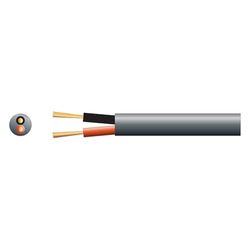 Mercury | Câble de haut-parleur robuste à double isolation 100 V | 2 x 45 brins | Noir 25 m