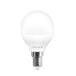Garza ® - Lâmpada LED esférica, luz quente 3000 K, casquilho E14, 6 W 470 lúmenes