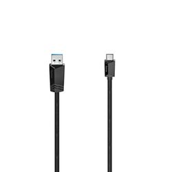 Hama Cavo USB-C maschio - USB-A 3.2 Gen1 (cavo dati/ricarica rapida Super Speed, 5 Gbps, 0.25 m, per PC, Macbook, Tablet, Smartphone, Power Pack, altoparlante, controller giochi, garanzia 10 anni)