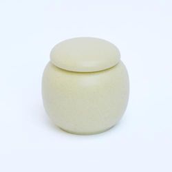 TEA SOUL Recipiente de porcelana para guardar aromas, 120 g, color blanco