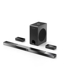 Barra de Sonido Dolby Digital 5.1.2, Barra de Sonido TV con Potente Subwoofer Inalámbrico de 8 Pulgadas, Sound Blaster con 2 Altavoces Verticales, Surround Soundbar para 4K HDR, Bluetooth, Nova S80