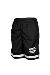 Arena Boys' Beach Long Bermuda-logo, strandbroek voor kinderen en jongeren, zwart, 10-11