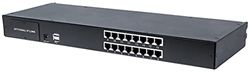 intellinet modulär KVM-switch med "Cat5/VGA" gränssnitt svart 16 Port svart