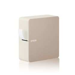 Epson LabelWorks LW-C610 Stampante per etichette, Etichettatrice Tecnologia Trasferimento termico, Velocità stampa 12 mm/sec, Larghezza Nastro da 4 a 24 mm 360 DPI, Collegamento PC con Bluetooth,crema