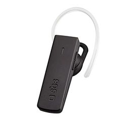 SBS Auricolare mono wireless BT 310 multipoint da ufficio, con archetto, microfono integrato, tasti per musica e chiamate, controllo volume, nero, Unica