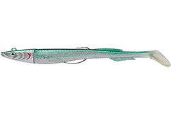 Berkley PowerBait Power Sardine, Fishing Hook, Soft Lures, Sea Fishing, Saltwater Soft Bait Minnow Paddle Tail Lure for Bass, Seabass, Pollack, Cod, Eel, Ling and Wrasse, Real Mackerel, 10g | 9cm