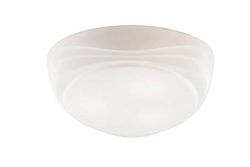 Homemania Lampada a Soffitto Lantis - Plafoniera - da Parete - Bianco in Metallo, Vetro Opalino, 37 x 37 x 11 cm, 3 x E27, Max 40 W