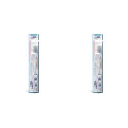 Pasta del Capitano, Brosse à dents Whitening avec des poils moyens, Aide à réduire les taches sur l'émail et favorise le blanchiment des dents (Lot de 2)