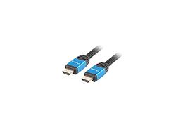 LANBERG HDMI-kabel CA-HDMI-20CU-0030-BL stekker MACHO/MACHO vergulde behuizing aluminium tot 3840 x 2160 3 m zwart