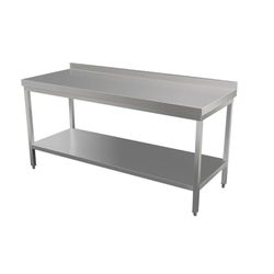 Garcia de Pou 127,66 mesa de trabalho, 2 níveis, 120 x 70 x 90 cm, prateado