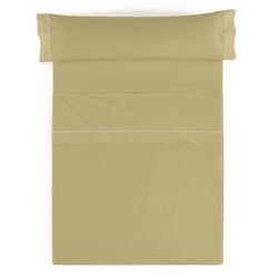 Alexandra House Living 3-delige beddengoedset oker voor 150 cm brede bedden