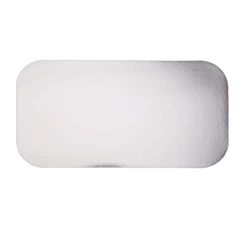 Fiesta Green Waxed Lids for Large Foil Containers, Pack of 500, Dimensions: 201(W) x 109(D)mm, Fits CD951 Fiesta Large Foil Containers, CD952