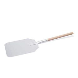 WAS 2293 661 aluminiowa łopatka do pizzy z drewnianym uchwytem, 30,5 x 35,5 cm, długość 66 cm