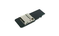 System-S SD-kaartadapter Micro SD stekker naar bus verlengkabel in zwart