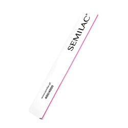 Semilac Quick Shine Nail File, Number 400/4000, White/Pink