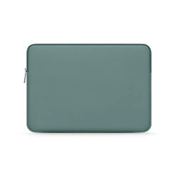 Tech-Protect Pureskin Case - 13 - 14 inch laptoptas beschermhoes neopreen, laptop sleeve case laptophoes notebookhoes tas voor 13-14 inch Acer/Asus/Dell/Lenovo/HP/Samsung (groen)