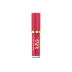 Max Factor 2000 Calorie Lip Glaze, brillante gloss colorato, arricchito da un complesso nutriente con Acido Ialuronico e Squalane, formula vegana, 030 First Sip, 4,4 ml