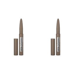 Maybelline New York Brow Extensions Eyebrow Pomade Crayon Defining Eyebrow, 02 Soft Brown (Pack of 2)