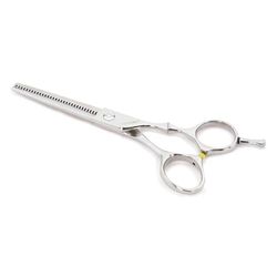 Termix CK23T Ciseaux Professionnels pour Déblayage 5,5", 32 Dents en V, Lames Concaves, Alliage d'Acier Inoxydable, Poignée Ergonomique Décalée, Coupe 25-30% du Volume