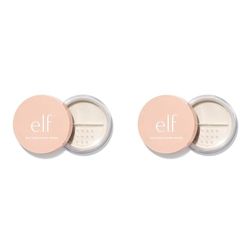 e.l.f., Halo Glow Setting Powder, Silky, Weightless, Blurring, Smooths, Minimizes Pores and Fine Lines, Creates Soft Focus Effect, Light, Semi-Matte Finish, 0.24 Oz (Pack of 2)