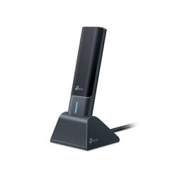 TP-Link AXE5400 WiFi 6E USB-adapter för stationär PC Archer TXE70UH Tri-Band trådlös nätverksadapter, ultralåg latens, MU-MIMO, OFDMA, förfinad säkerhet, WPA3, stöder Windows 11/10
