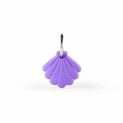 MOJIPOWER, Funda Llavero AirTag, Funda Compatible Air Tag, Anillo Metalico, Divertido Soporte AirTags, Accesorios Llavero Apple Airtag, Modelo Concha