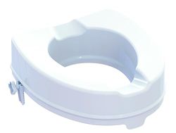 Identités, Réhausse WC Modèle Ibiza, Forme anatomique confortable, Fixation rapide et sans outil, Entretien et désinfection facile, Améliore la sécurité aux WC, Hauteur 10 cm, Sans couvercle
