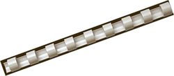 Fellowes 10mm A4 Binding Combs for Comb Binding Machine - 21 Ring, 41-55 Sheet Binding Capacity - Pack of 25 - White