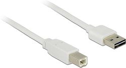 DeLOCK 2 m USB2.0-A/usb2.0-b 2 m USB A USB B Male USB Cable – USB Cable (USB2.0-A male/USB usb2.0-b, 2 M, A, B, USB 2.0, male/male, white)