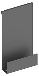 Keuco Duschhylla av aluminium, svart, med avtagbar korg, handdukskrok och avloppsspår, 32 x 60 x 12 cm, för upphängning i duschen