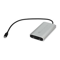 OWC USB-C dubbele HDMI 4K-beeldschermadapter met DisplayLink - voor Apple Silicon M1 & M2 Macs of andere Macs of pc's met USB-C of Thunderbolt