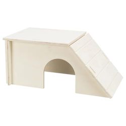 TRIXIE 'Casa per piccoli animali senza staffe e chiodi per coniglio casa Bent, sistema a incastro, coniglio, 51 × 24 × 33 cm - 61243