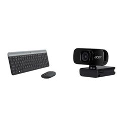 Logitech MK470 Combo Teclado & Acer FHD Conference Webcam