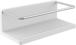 Emco Cestino rotondo da parete con maniglia e fissaggio a scomparsa, elegante mensola doccia da avvitare o incollare, mensola doccia in metallo per utensili da bagno, cromato/