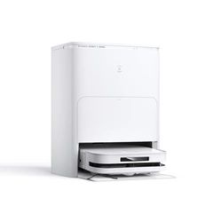 ECOVACS DEEBOT X5 OMNI Robot Aspirapolvere Lavapavimenti con Stazione All-in-One, 12800Pa, Anti-grovigli, TruEdge Taglio Adattivo Bordi, Lavaggio Mocio ad Acqua Calda a 70°C, Sollevamento Mop 15mm
