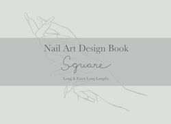 Nail Art Design Book - Square Long & Extra Long Lengths: Blank Square-Shaped Nail Design and Practice Templates Book in LONG and EXTRA LONG Nail Lengths for Professional Nail Technician and Beginners