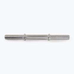 TREXO: Manubrio TX-SDB35 per pesi regolabili - 35 cm manubrio corto in acciaio con chiusure a stella per allenamento domestico
