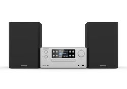 KENWOOD M-925DAB-S - Micro chaîne Hi-FI avec FM RDS, Dab+, CD, USB, Bluetooth, 2 x 50 W RMS et écran TFT Couleur 2" ; Couleur: Aluminium givré