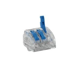 BLM, Borne à Levier 485, Sachet de 15 Bornes 3 Entrées, Compatible Fils 0,2-4 mm², Tension 450V, Courant 32A, Longueur Dénudage 10mm, Installation Rapide et Sécurisée, Sans Outils