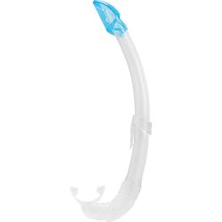 Cressi Mexico Tubo de Snorkel, unissexo para adulto, transparente/azul-marinho, tamanho único