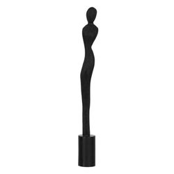 BigBuy Home Decoratieve figuur, zwart, dames, 7,5 x 7,5 x 66 cm