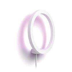 Philips Hue White and Color Ambiance Lampada da Parete LED Smart Sana, Luce Bianca o Colorata, Dimmerabile, 20W, Bianco