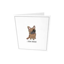 The Gift Label Carte d'accueil - I speak frenchie