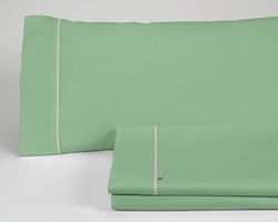 Juego de sábanas liso kleur Albahaca-groen 90 cm 3 stuks