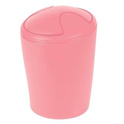 Spirella - Poubelle à bascule MOVE - Design Moderne et Compact - Couvercle Amovible et Facile à Nettoyer - Idéale Salle de Bain ou Cuisine - Vert Foncé - 2L