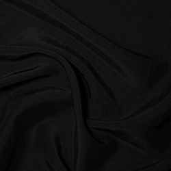 Dull Duchess Bridal Satin Fabric Material - Black, 1Mtr 100cm x 150cm