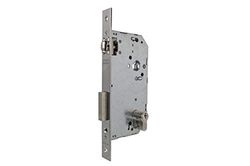 Tesa Assa Abloy 203640AI insteekslot voor houten deuren met roestvrijstalen cilinder, ingang 40 mm/voorzijde vierkant 2036